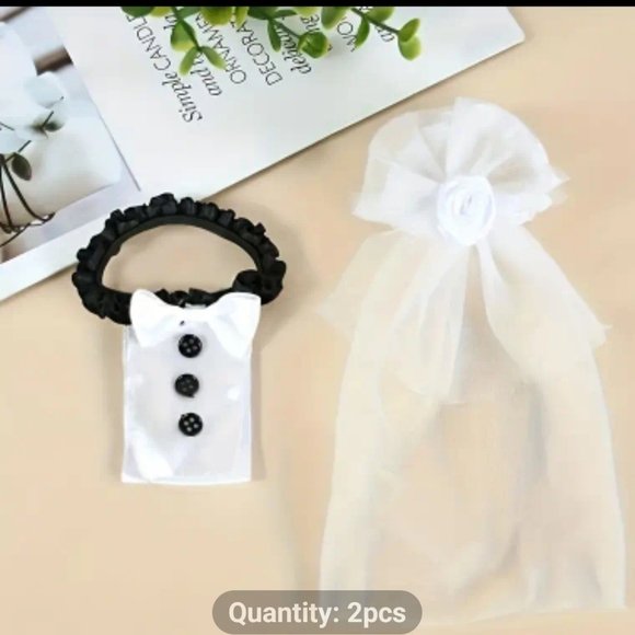 NEW 2 PIECE WEDDING DRESS CUP COVERS - Picture 2 of 9